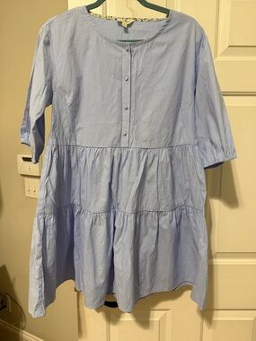 Umgee Sm. NWOT, Cornflower Blue Dress with Cute Buttons down the front